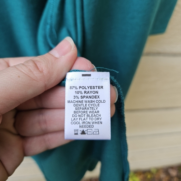 NWT Kiyonna 3/4 sleeve green flowy cardigan wrap top 0X - Picture 4 of 6